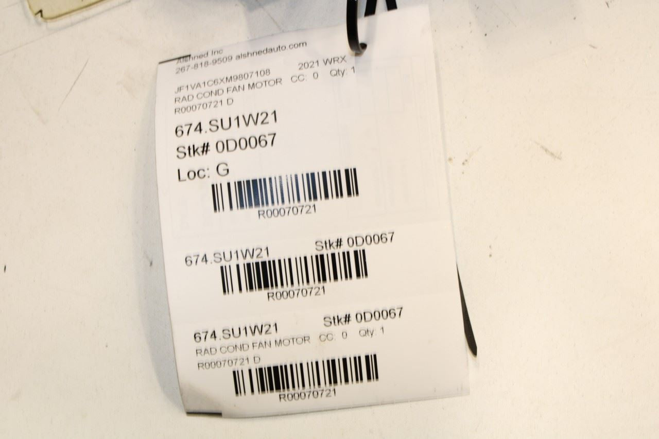 15-21 Subaru WRX Premium 2.0L Engine Cooling Radiator Fan Assy 45119VA000 *ReaD* - Alshned Auto Parts