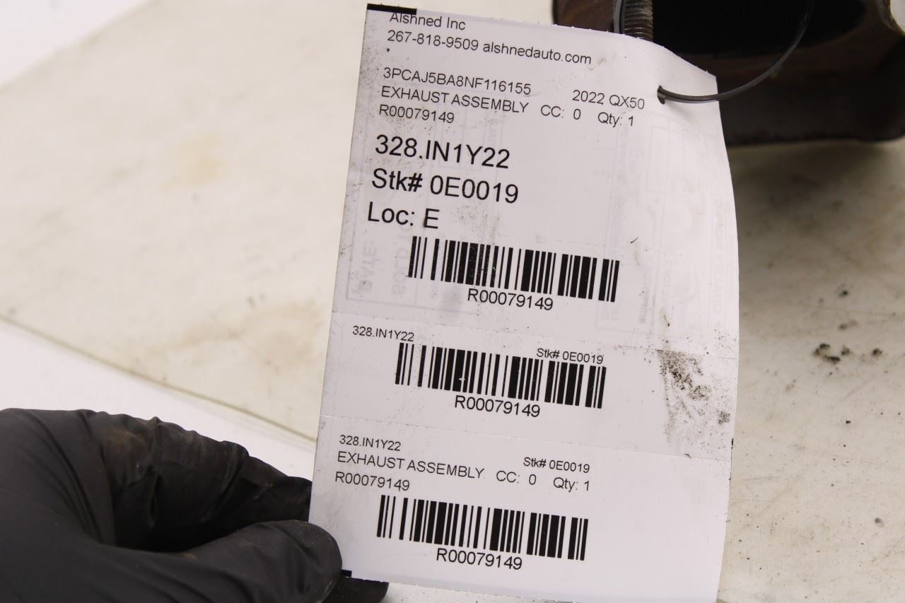 2019-2025 Infiniti QX50 LUXE 2.0L FWD Exhaust System Pipe B08A2-5NA1B OEM - Alshned Auto Parts
