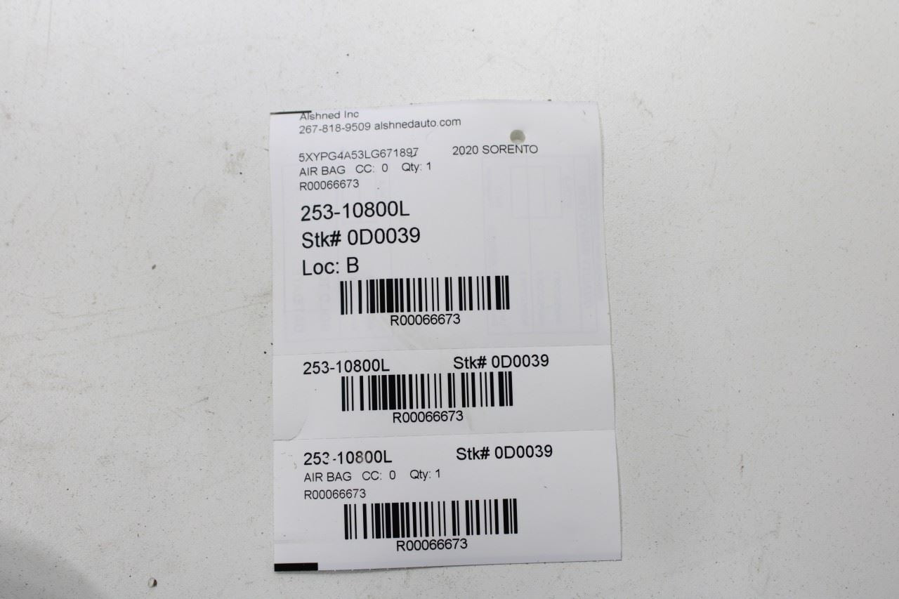 2019-2020 KIA Sorento LX Left Driver Steering Wheel Air Bag 56900-C6500 OEM - Alshned Auto Parts