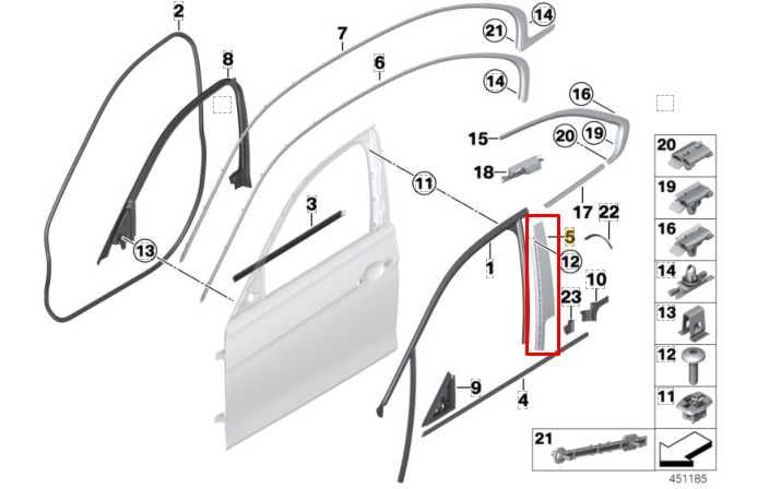 13-16 BMW 328I xDrive SULEV Front LH Door B-Pillar Applique Molding 51337263383 - Alshned Auto Parts