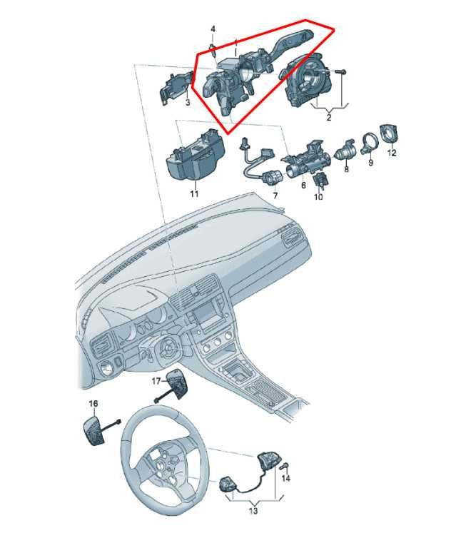 18-21 Volkswagen Atlas S 3.6L AWD Steering Column Light Turn Signal Wiper Switch - Alshned Auto Parts