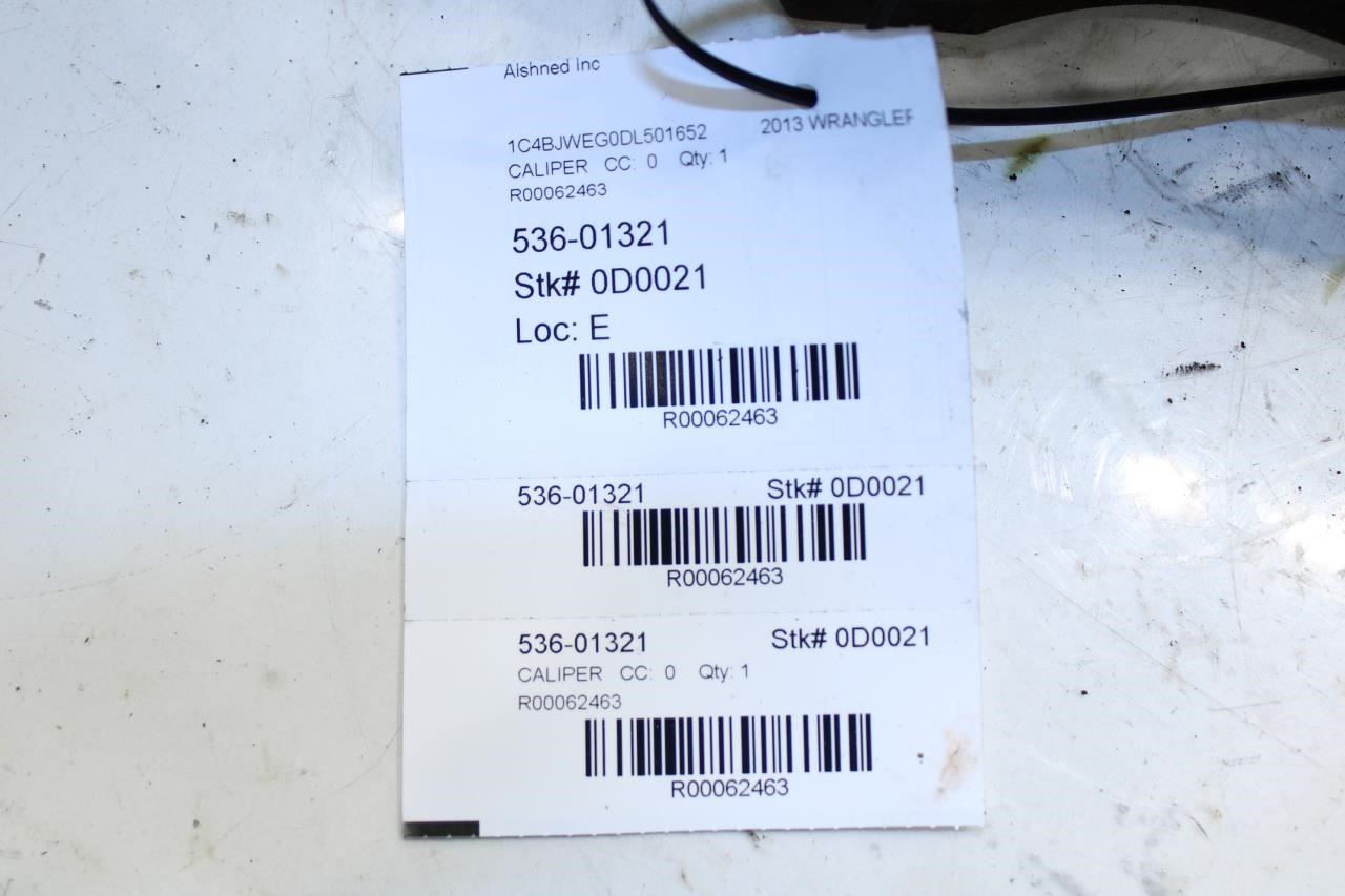 2007-2018 Jeep Wrangler Sahara 4WD Front Right Brake Disc Caliper 68003697AC OEM - Alshned Auto Parts
