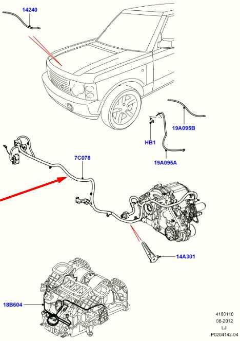 2010 Land Rover Range Rover HSE 5.0L Auto Transmission Wire Harness LR012384 OEM - Alshned Auto Parts