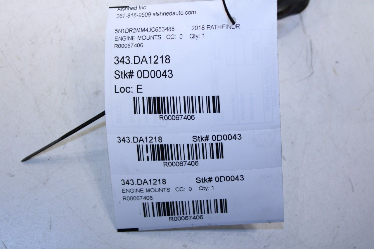 2013-2020 Nissan Pathfinder SV 3.5L 4WD Rear Engine Mount Insulator 11320-3JA0B - Alshned Auto Parts