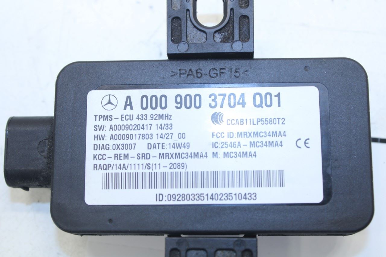 2012-15 Mercedes-Benz ML350 Tire Pressure Monitoring System TPMS Control Module - Alshned Auto Parts