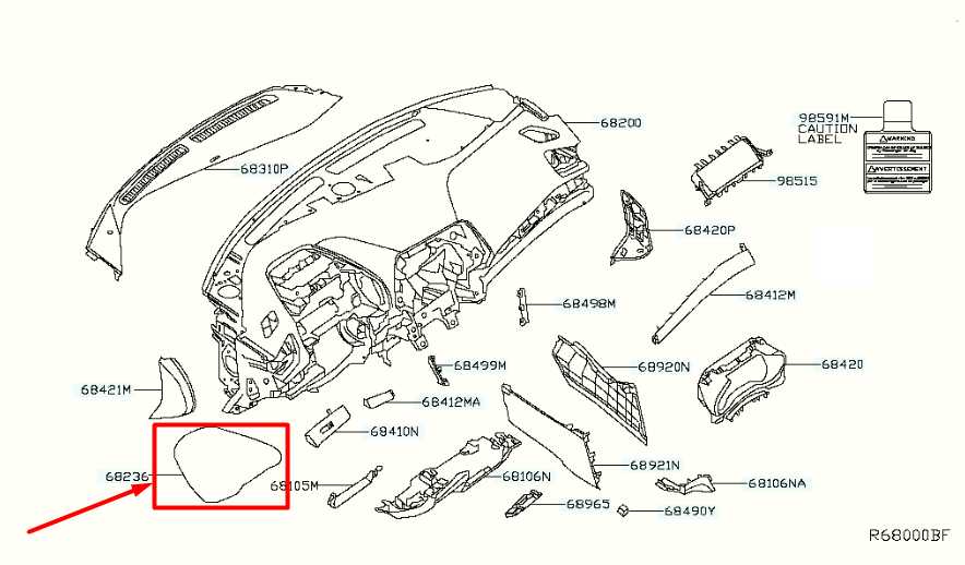 2016-23 Nissan Maxima Left Dash Speedometer Cluster Upper Trim Cover 68235-4RA0A - Alshned Auto Parts