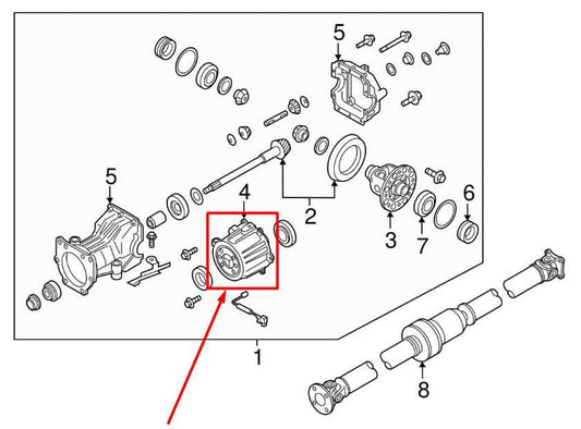 17-22 Nissan Rogue Sport SL 2.0L AWD Rear Differential Coupling 38761-4BF1A OEM - Alshned Auto Parts