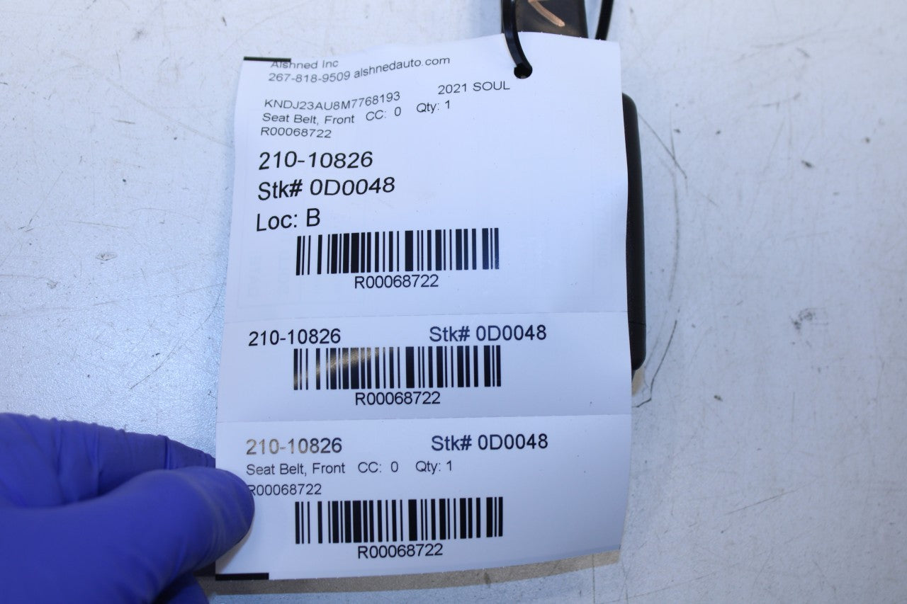 20-24 Kia Soul LX 2.0L FWD Front Driver Left Side Seat Belt Buckle 88830K0000WK - Alshned Auto Parts