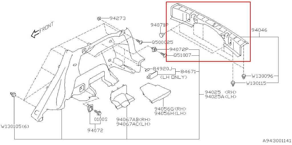 2017-21 Subaru Impreza 2.0I Limited Rear Trunk Sill Scuff Kick Plate Trim Panel1
