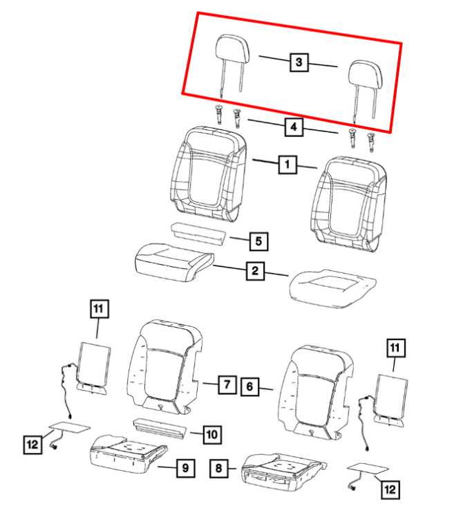 18-22 Jeep Renegade Sport Front Right and Left Side Seat Headrest Set of 2 Cloth - Alshned Auto Parts