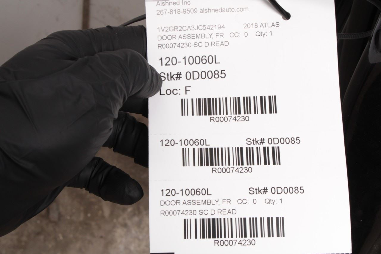 2018-22 Volkswagen Atlas S Front Left Driver Door Shell Panel 3CN831055M *ReaD* - Alshned Auto Parts