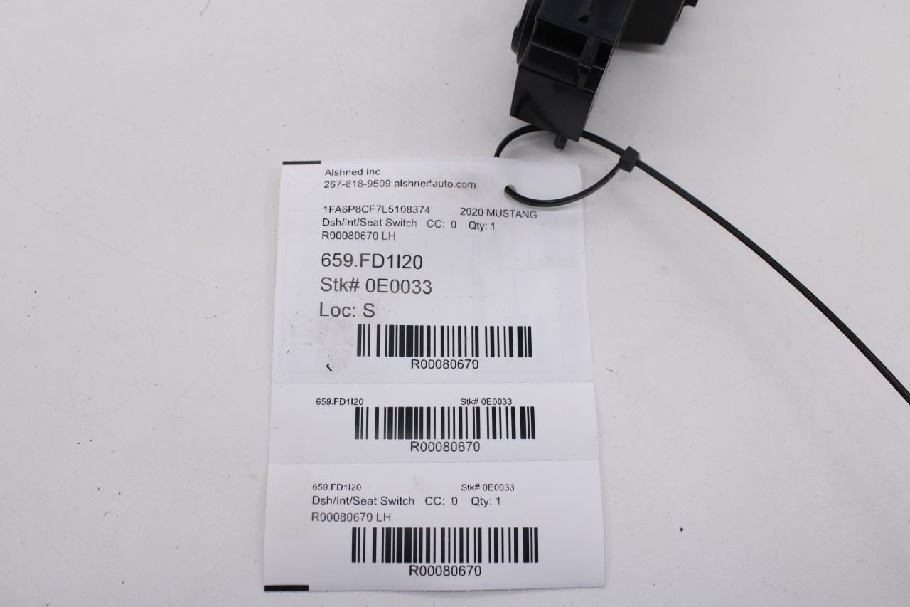 2020-2026 Ford Mustang GT Front Left Power Seat Adjustment Switch KB5T-14B709-CA - Alshned Auto Parts