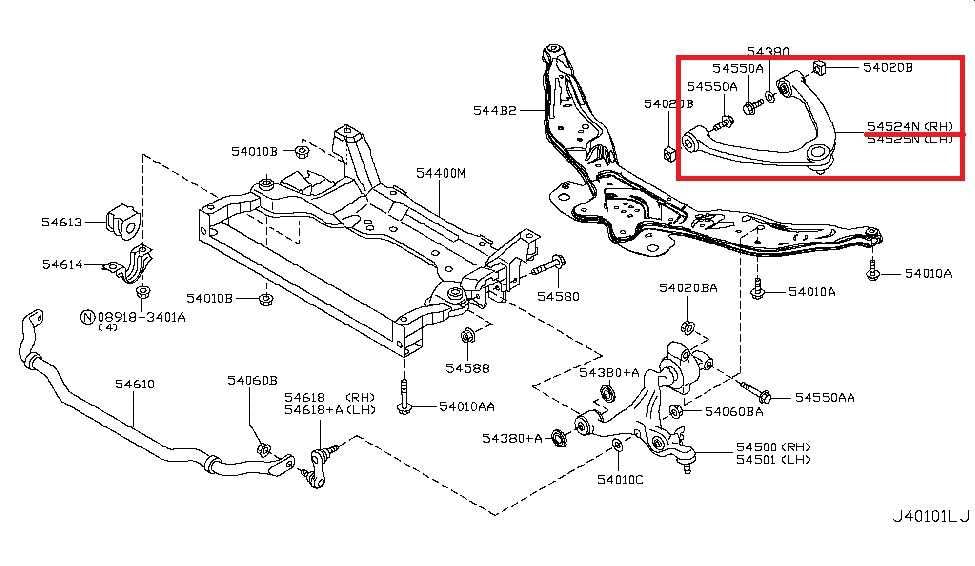 14-17 Infiniti QX50 AWD Front Right Passenger Side Upper Control Arm 54524-JL00C - Alshned Auto Parts
