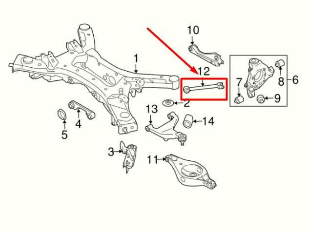 13-23 Nissan Pathfinder 4WD Rear Left Lower Trailing Control Arm 55110-3JA0A OEM - Alshned Auto Parts