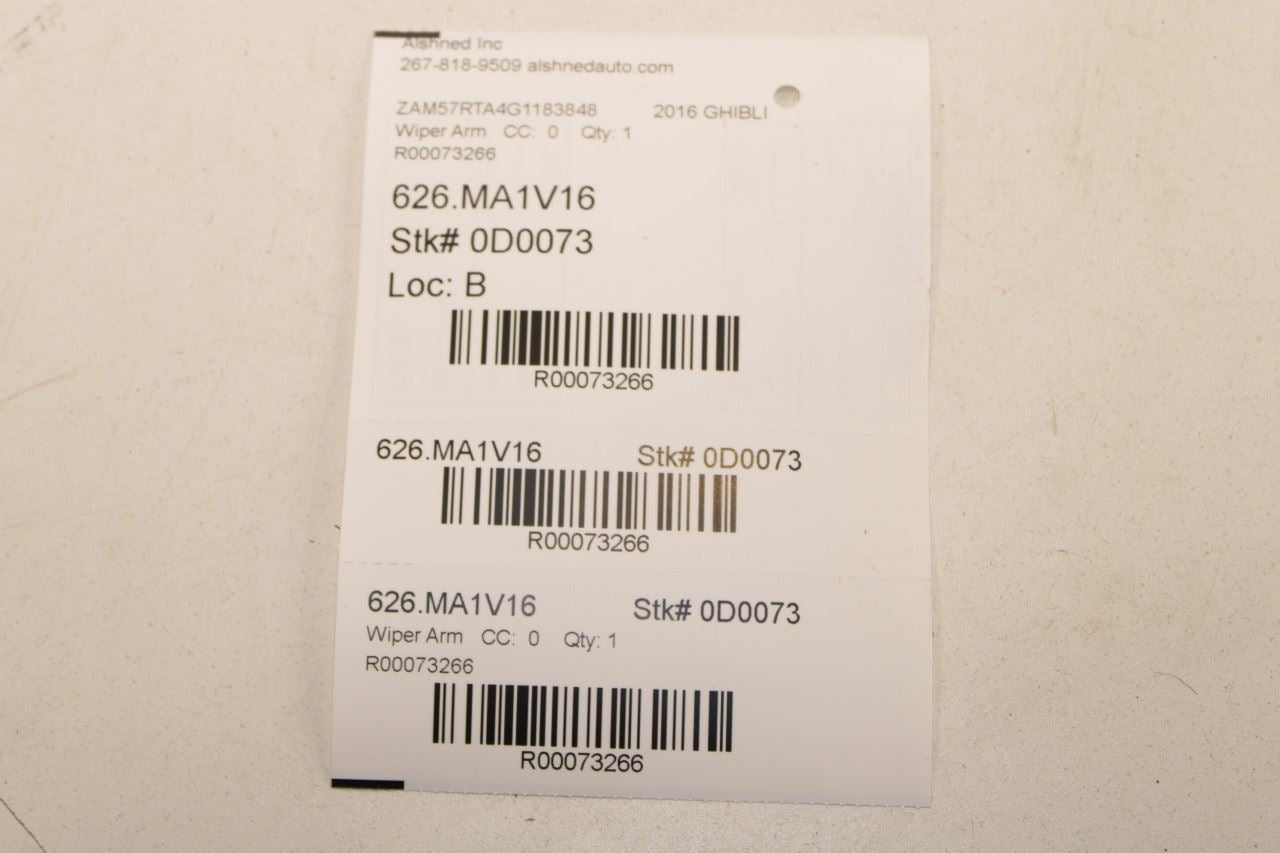 2014-21 Maserati Ghibli S Q4 Front Right and Left Windshield Wiper Arm 670001642 - Alshned Auto Parts