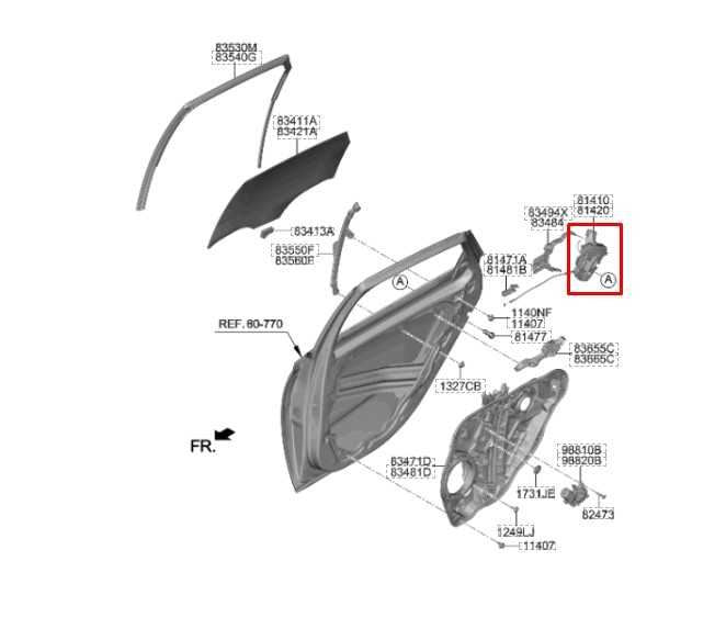 2020-2023 Hyundai Sonata SE Rear Right Side Door Lock Latch Actuator 81420-L1000 - Alshned Auto Parts
