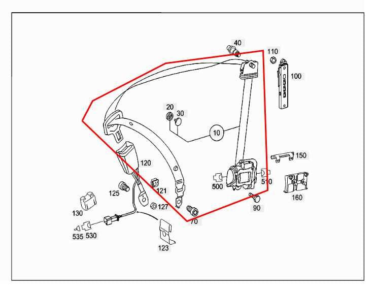 03-04 Mercedes-Benz E500 5.0L RWD Front Passenger Right Side Seat Belt Retractor - Alshned Auto Parts