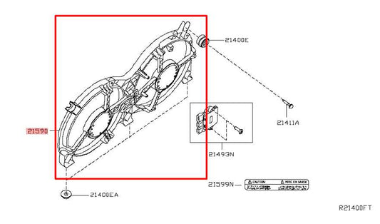 2017-2023 Nissan Pathfinder SV 3.5L AWD Dual Radiator Cooling Fan Motor Assembly - Alshned Auto Parts