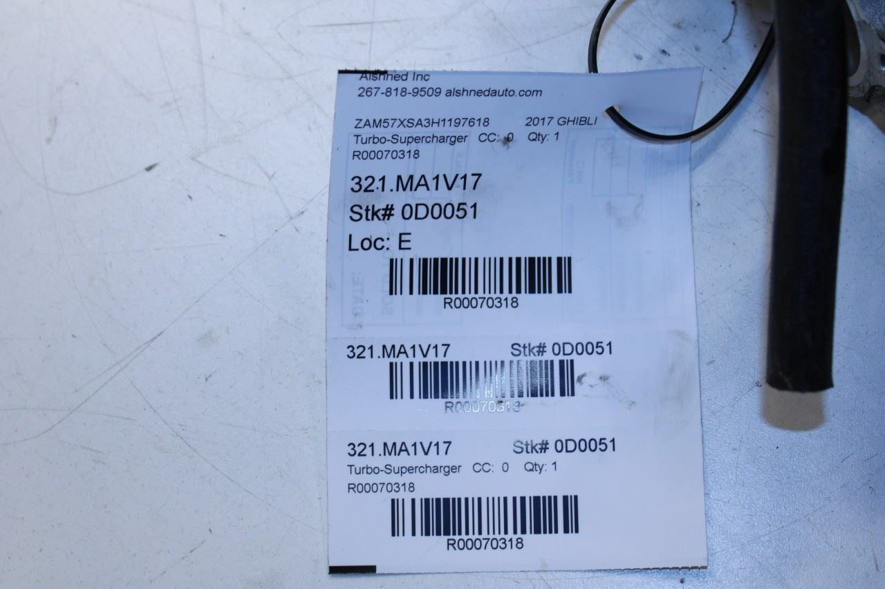 2014-2020 Maserati Ghibli 3.0L RWD Left Engine Turbocharger Manifold 45K 297712 - Alshned Auto Parts