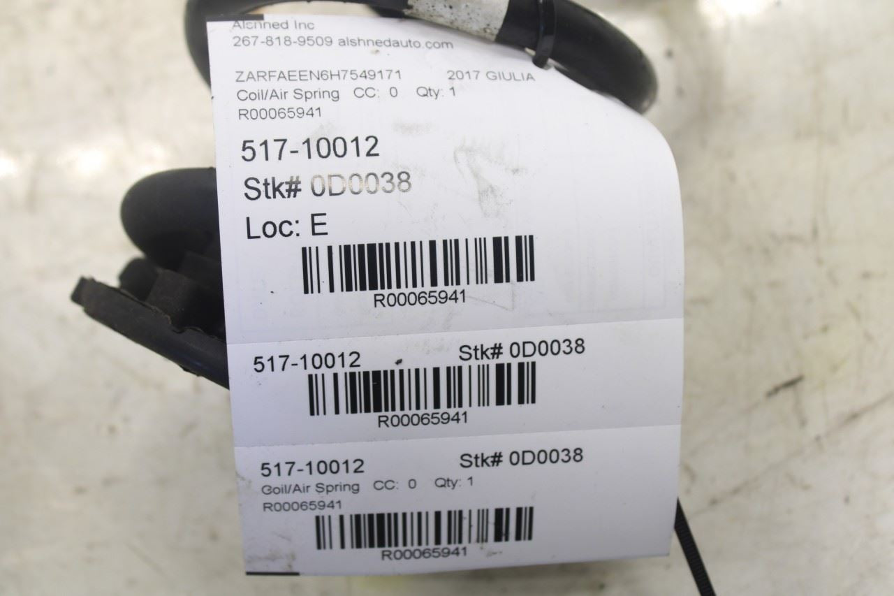 17-22 Alfa Romeo Giulia Ti AWD Rear Right and LH Side Suspension Coil Spring Set - Alshned Auto Parts