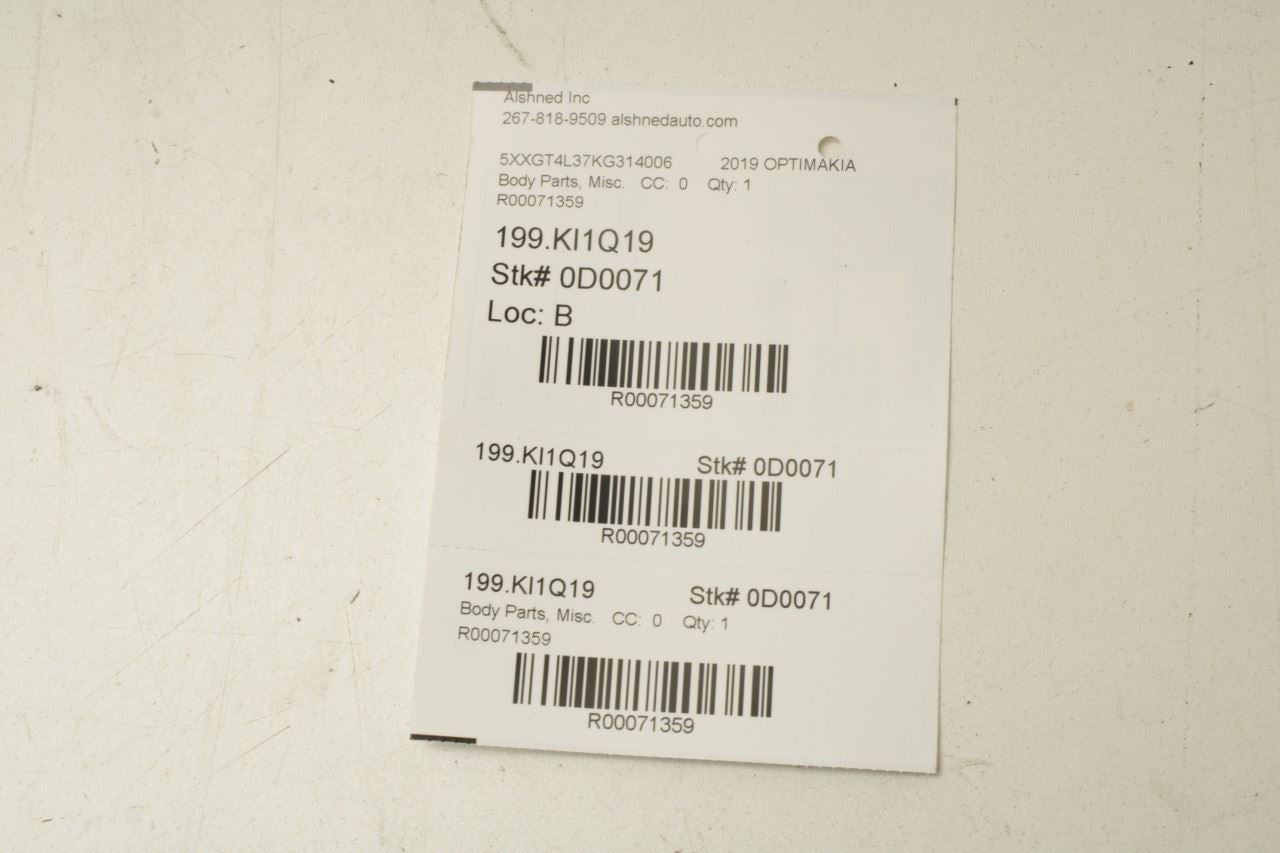 16-20 Kia Optima LX Front and Rear Right and Left Door Sill Scuff Plate Set of 4 - Alshned Auto Parts