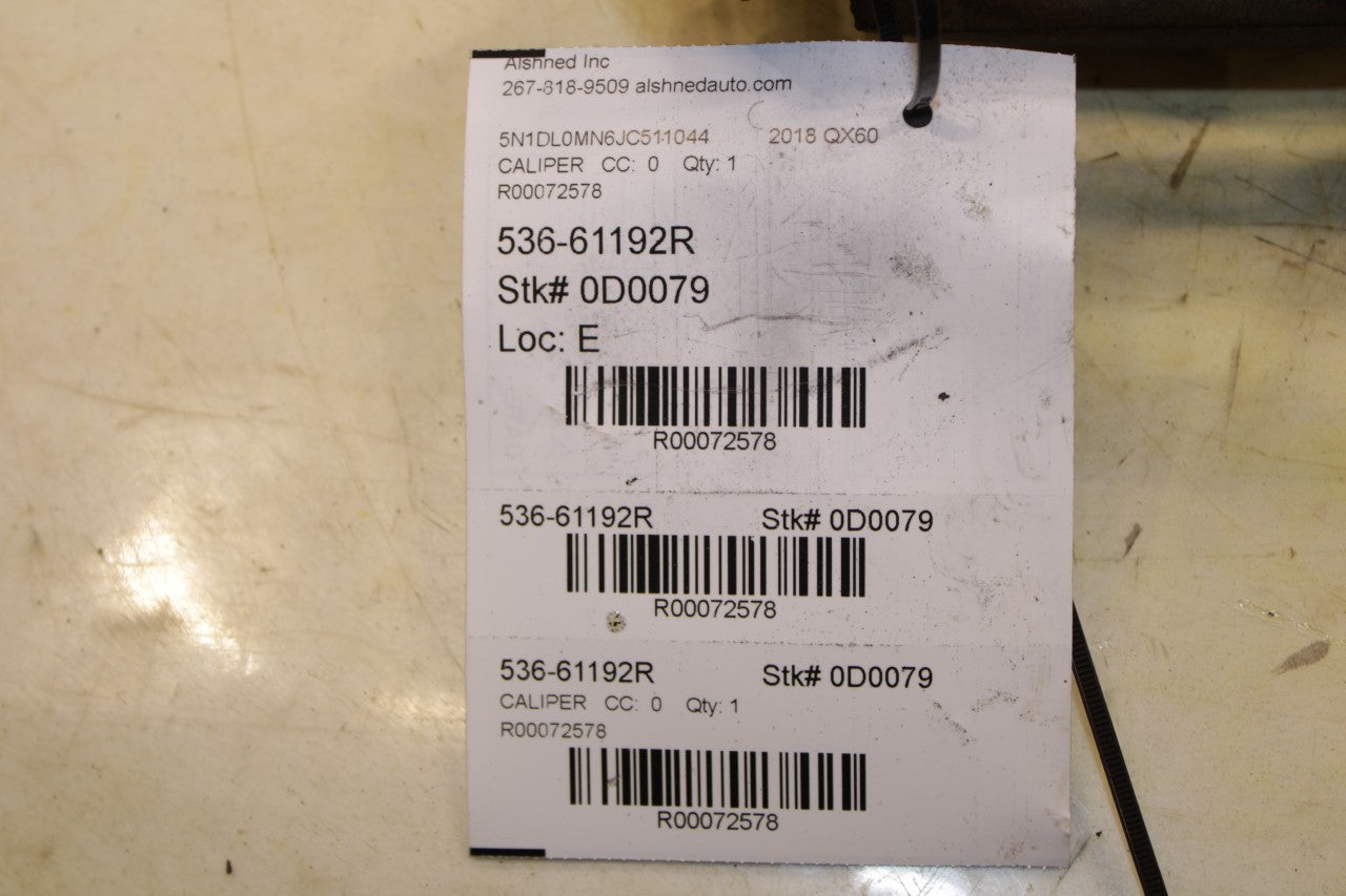 2014-20 Infiniti QX60 Front Right Passenger Side Brake Disc Caliper 41001-3JA0C - Alshned Auto Parts