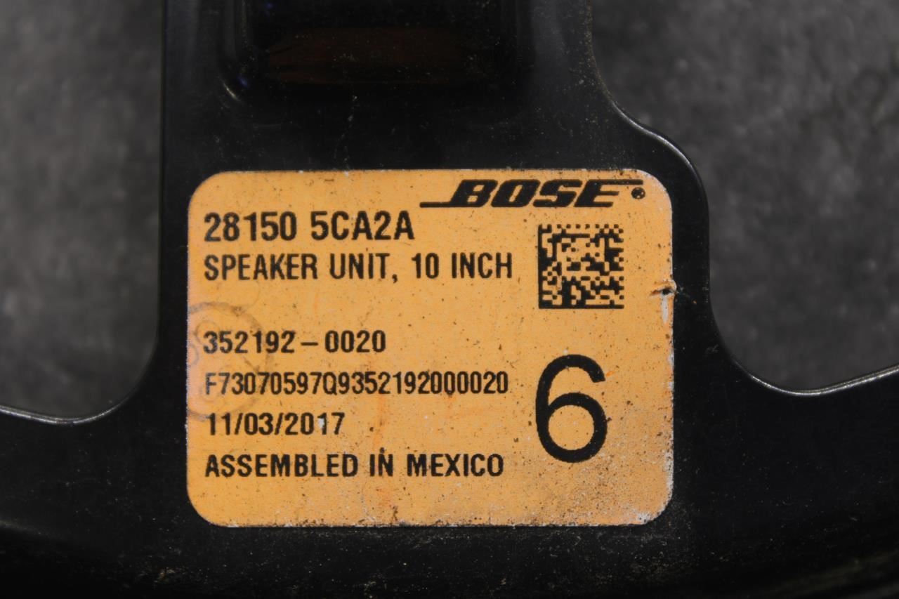 2017-2020 Infiniti Q60 Luxe Front Right Door w/ Tweeter Speakers 28150-5CA2A OEM - Alshned Auto Parts