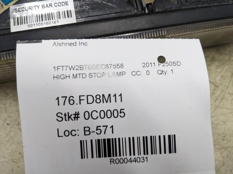 2005-2012 Ford F250SD High Mounted Stop Light Lamp  6C34-13A613 OEM - Alshned Auto Parts