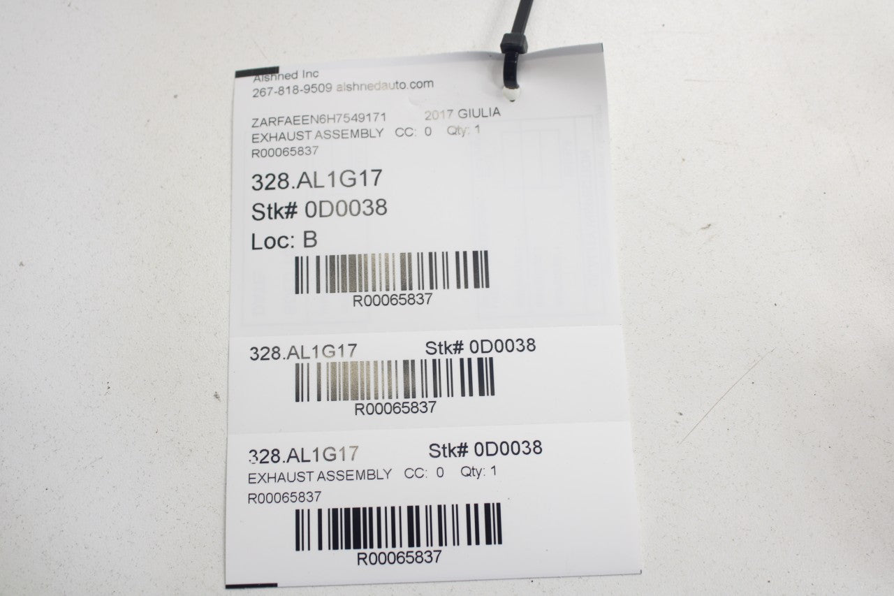 2017-2023 Alfa Romeo Giulia Ti AWD Rear Left and Right Exhaust System Tip R65837 - Alshned Auto Parts