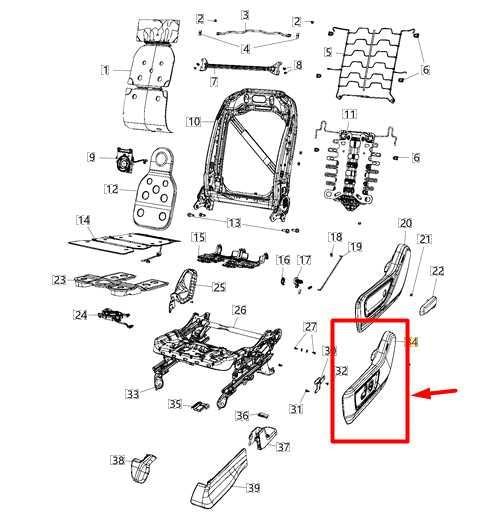 19-24 Ram 1500 Front Left Seat Outer Trim Cover Panel w/ Switches 5ZE53TX7AC OEM - Alshned Auto Parts