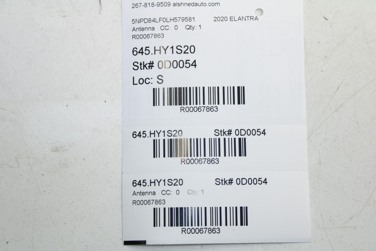 2019-2020 Hyundai Elantra SEL Roof Exterior Shark Fin Antenna 96210-F3700Y2E OEM - Alshned Auto Parts