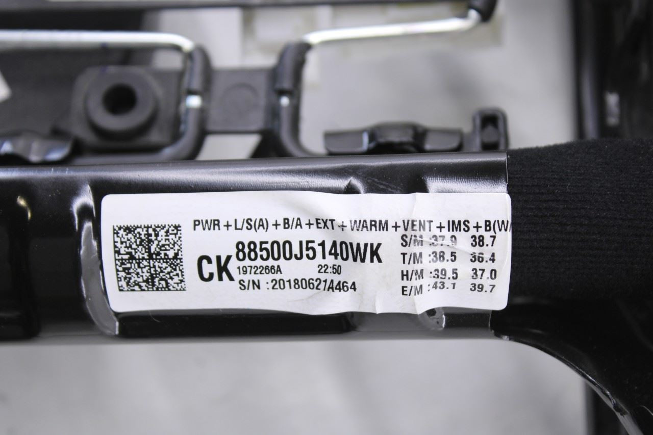 18-21 Kia Stinger GT2 AWD 3.3L Front Left Side Seat Lower Track Frame w/ Motors - Alshned Auto Parts