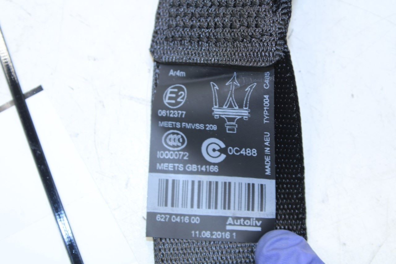 17-21 Maserati Ghibli 3.0L RWD Rear Driver Left Side 2nd Row Seat Belt Retractor - Alshned Auto Parts