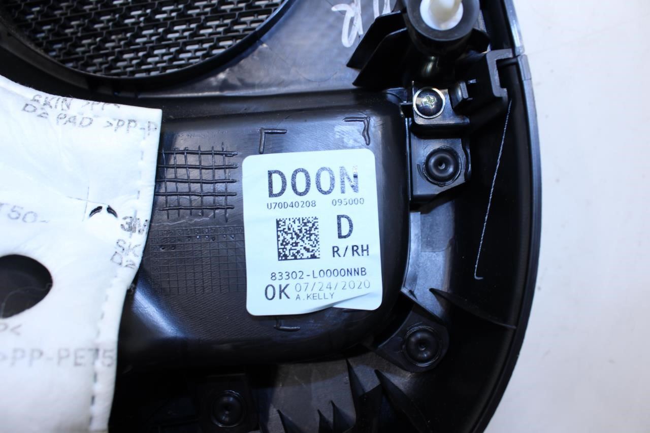 20-22 Hyundai Sonata SE Rear Right Passenger Door Trim Panel 83302-L0000-NNB OEM - Alshned Auto Parts