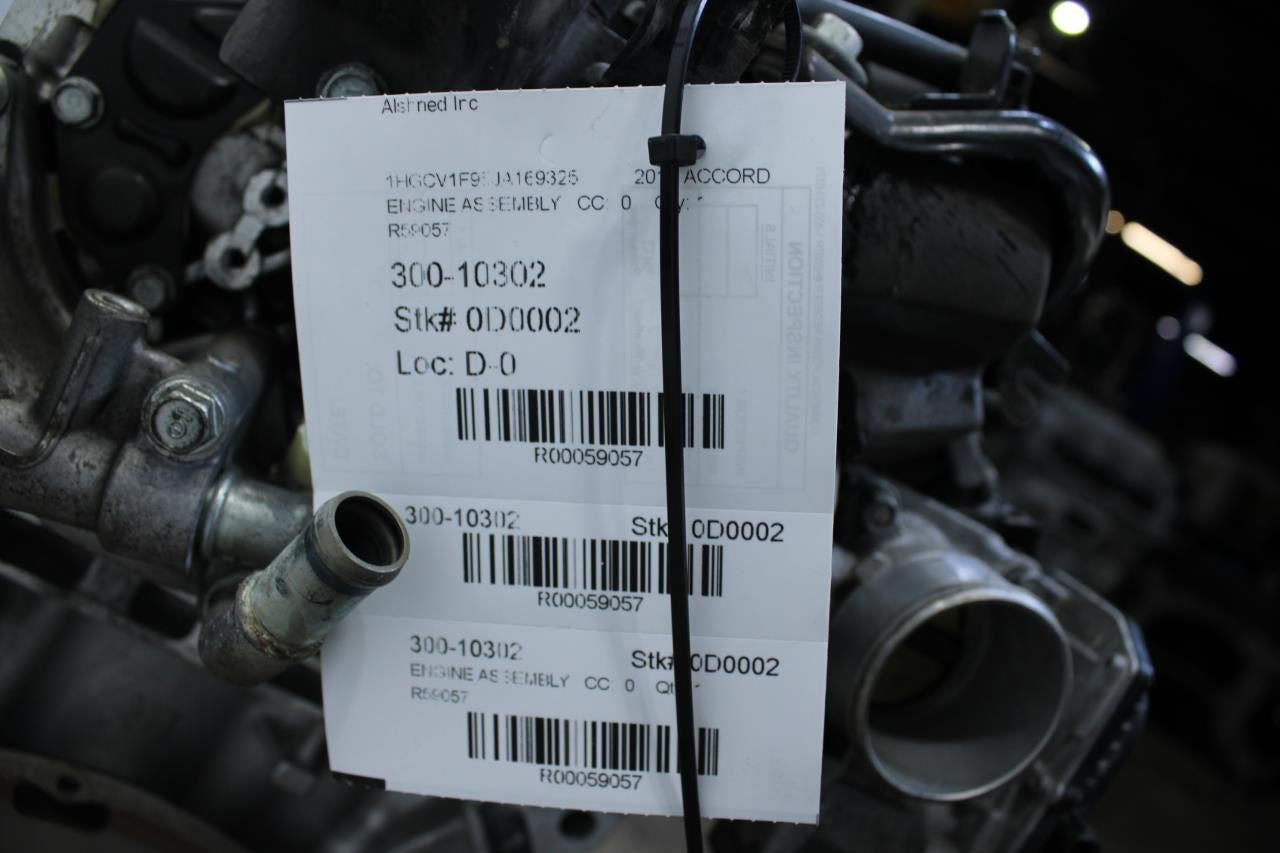 18-22 Honda Accord 1.5L FWD Engine Motor VIN 1 6th digit 141K 10002-6A0-A00 OEM - Alshned Auto Parts