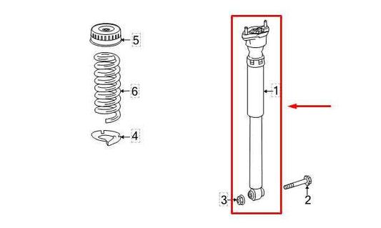 10-16 Mercedes-Benz E350 Sport 4MATIC 3.5L AWD RR RH and LH Shock Strut Absorber - Alshned Auto Parts