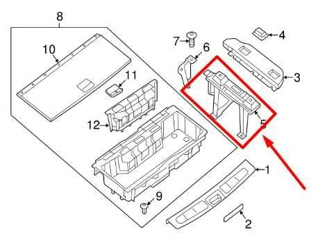 2014-2020 Infiniti QX60 Rear Left Floor Luggage Support Bracket 84965-3JA0A OEM - Alshned Auto Parts