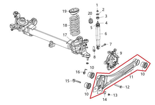 2014-18 RAM 2500 3500 Tradesman 4x2 Front Right Side Lower Control Arm 4877282AG - Alshned Auto Parts