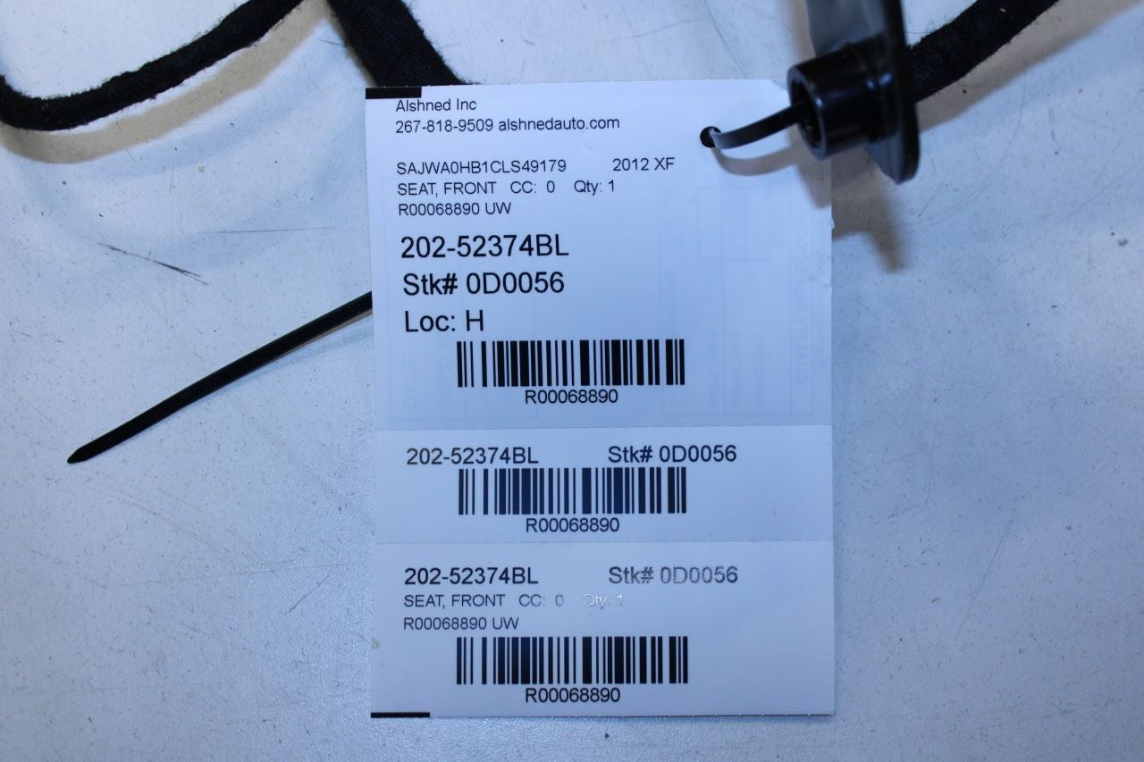 12-15 Jaguar XF Portfolio Front Left Seat Upper Backrest Cushion w/ Wire Harness - Alshned Auto Parts