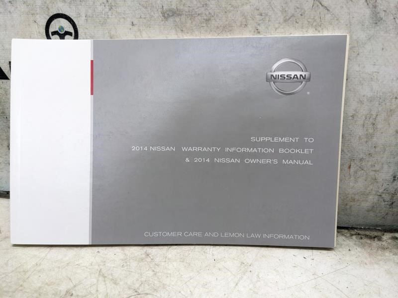 2014 Nissan Rogue Select Owners Manual Set with Case OM14E00S35U0 OEM - Alshned Auto Parts