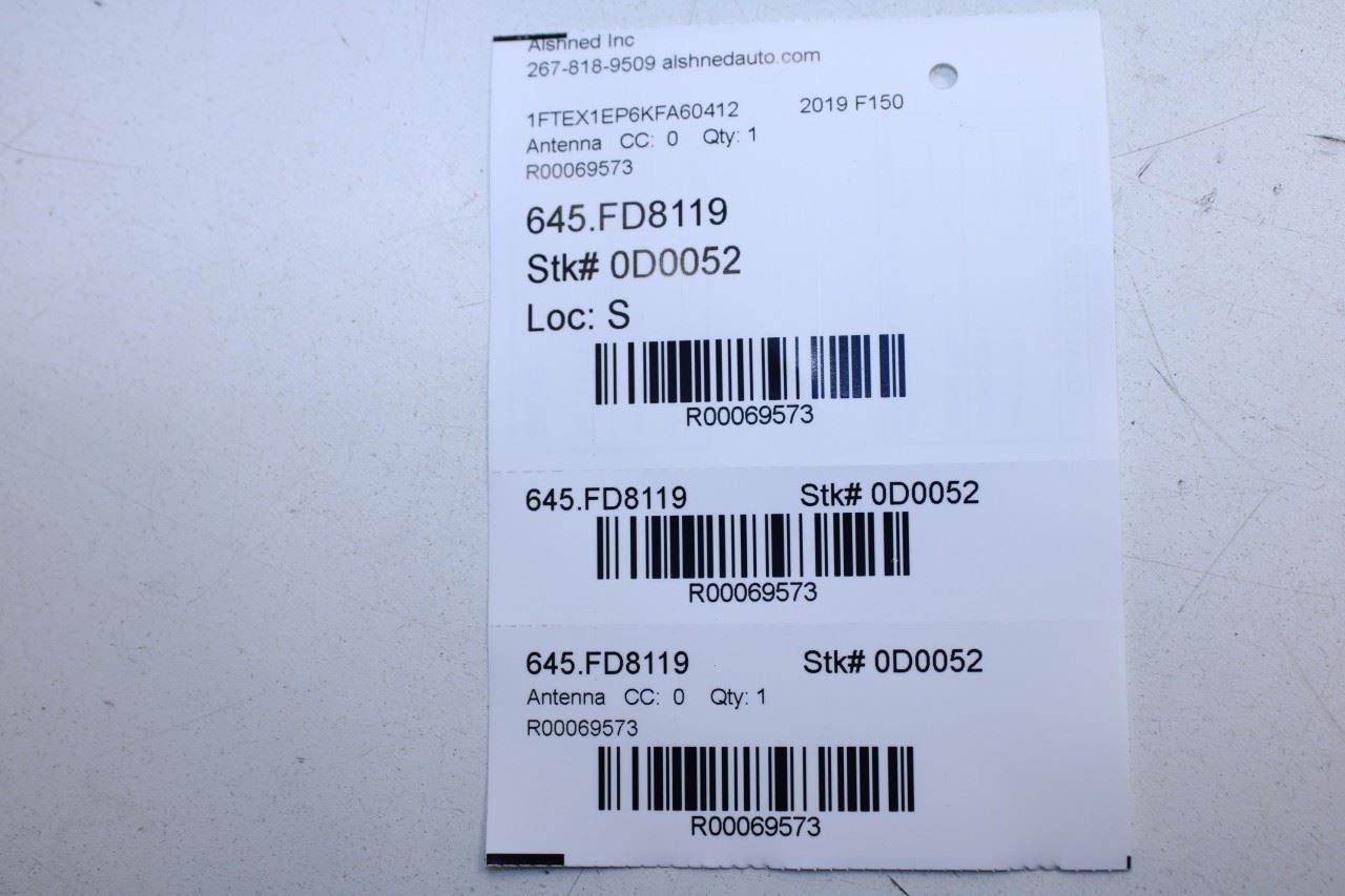 2018-2020 Ford F150 XL Super Cab Aerial GPS Antenna Receiver JL3T-19C175-BC OEM - Alshned Auto Parts