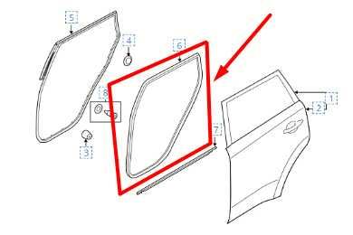 2014-2019 Kia Soul Rear Right Door Weathestrip On Body 83120-B2000 OEM - Alshned Auto Parts