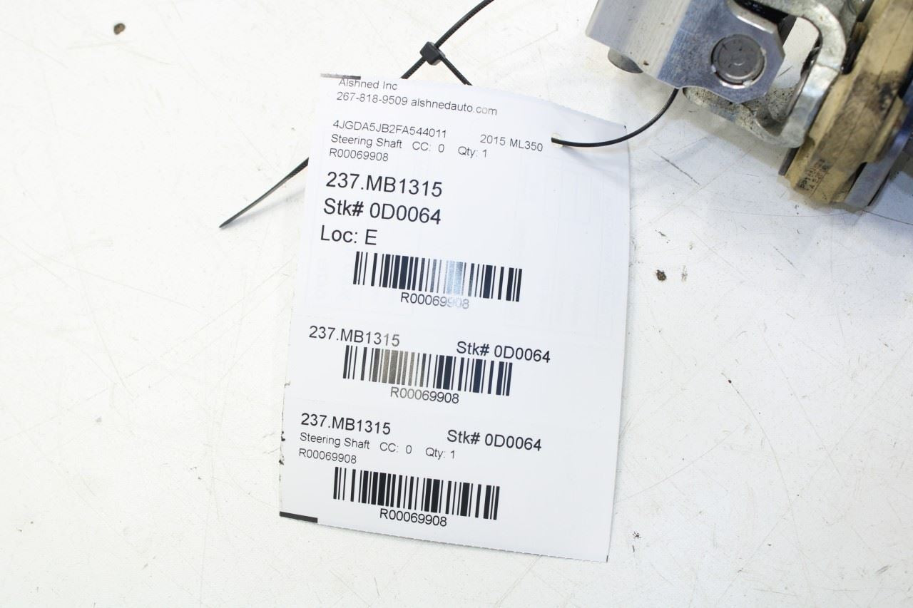 12-15 Mercedes-Benz ML350 3.5L RWD Steering Column Linkage Shaft Joint 166460109 - Alshned Auto Parts