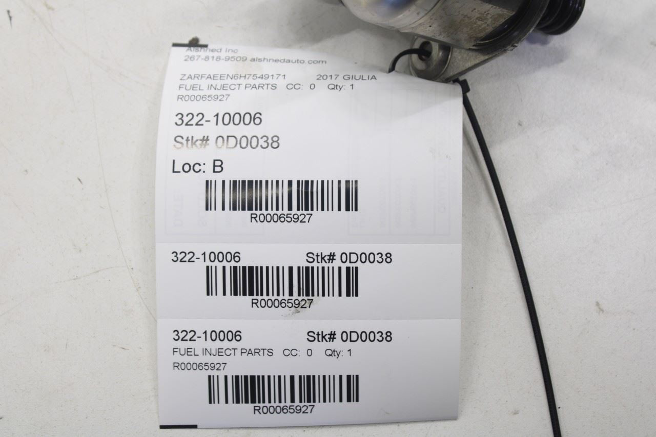 2017-22 Alfa Romeo Giulia Ti 2.0L AWD Engine High Pressure Fuel Pump 0261520413 - Alshned Auto Parts