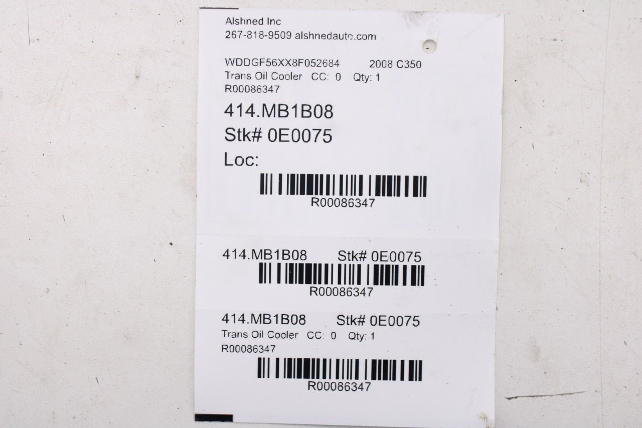 2008-11 Mercedes-Benz C350 Sport 3.5L Automatic Transmission Oil Cooler Line Set11