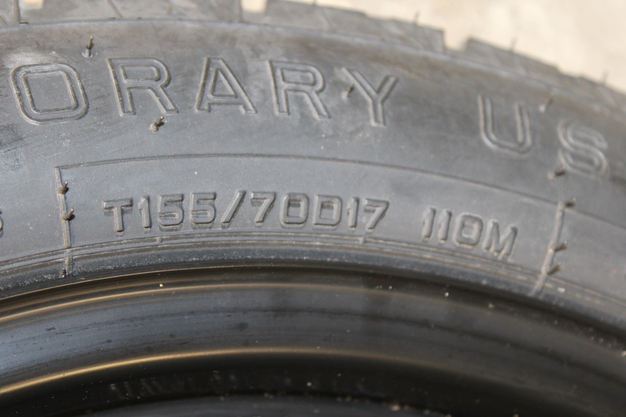 13-20 Lexus GS350 Spare Wheel Tire Dunlop Space Miser MK3 T155/70D17 42611-53321 - Alshned Auto Parts