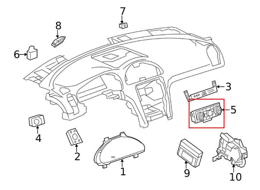 13-17 Buick Enclave Leather Group AC Heater Temperature Climate Control w/ Trim - Alshned Auto Parts