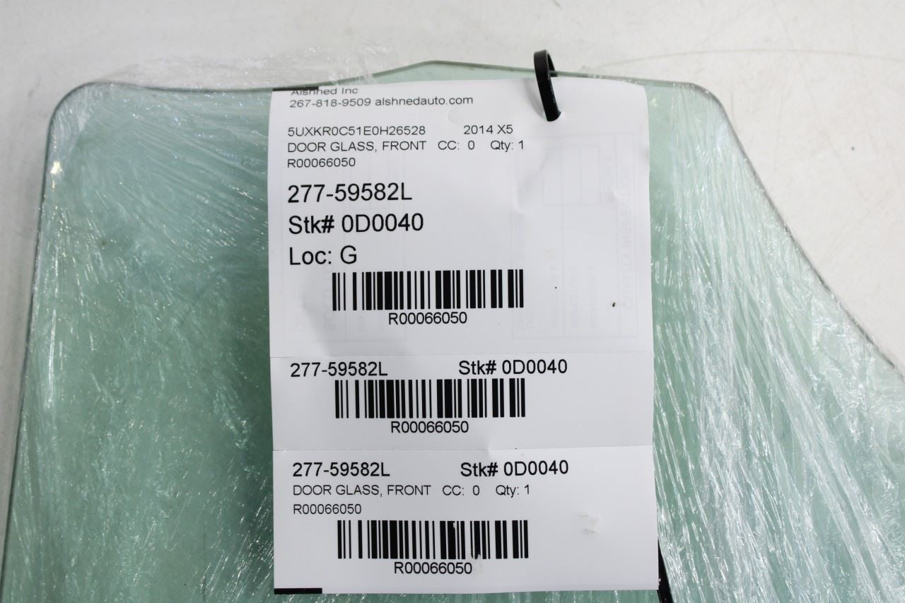 2014-2018 BMW X5 xDrive35i Front Left Door Window Glass 51-33-7-470-631 OEM - Alshned Auto Parts