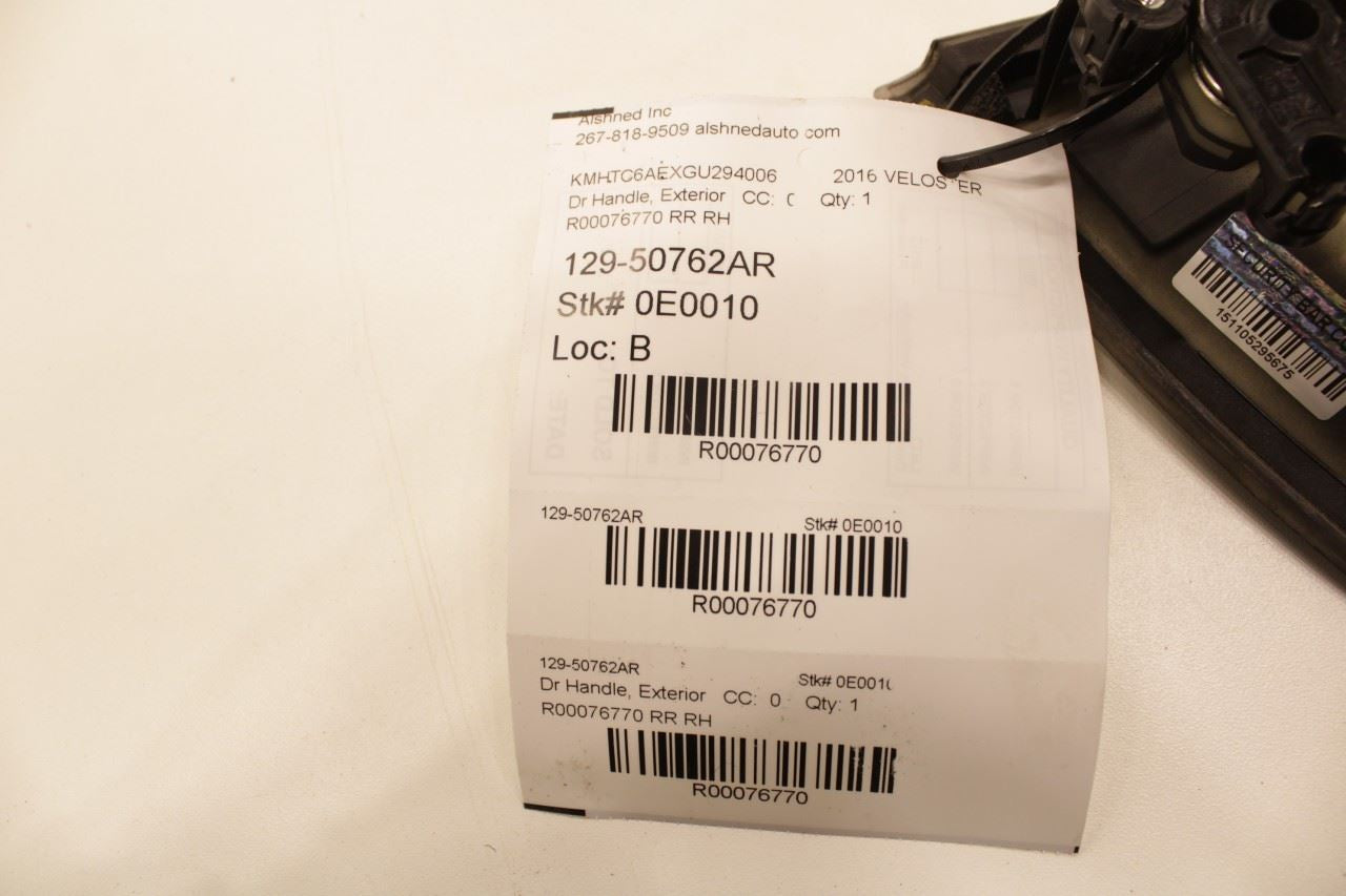 2011-17 Hyundai Veloster Turbo Rear Right Side Door Exterior Handle 83660-2V000 - Alshned Auto Parts