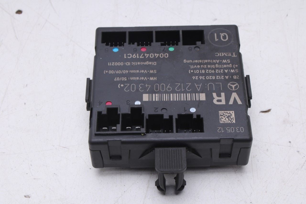2010-2016 Mercedes-Benz E350 Sport 4MATIC Front Right Side Door Control Module - Alshned Auto Parts